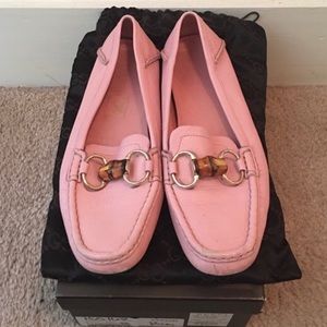 Pink Gucci Loafers